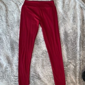 soft maroon leggings